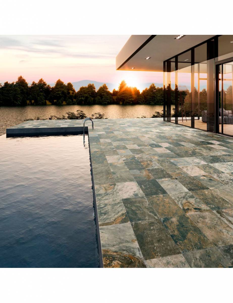 carrelage intérieur extérieur bali green pas cher