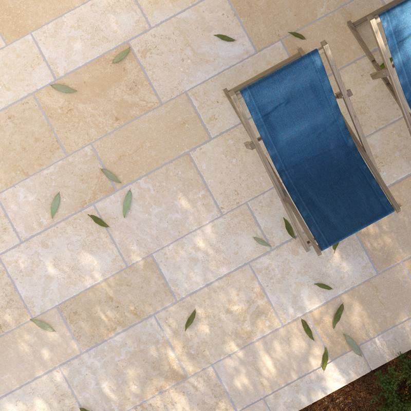 carrelage extérieur creme 40x60