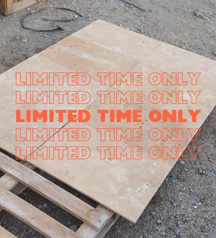 Super promo flash : le travertin à 9.60€ TTC le m2 !